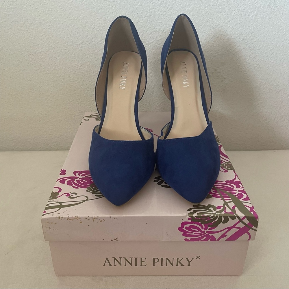 Annie Pinky Kara-06 Blue Heels